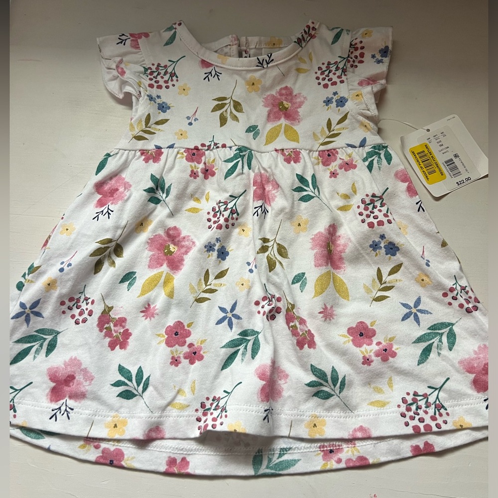 Starting Out flower dress New with tags!  Size 9 mth!
